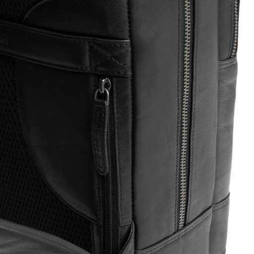The Chesterfield Brand Kožený batoh na notebook Marvello C58.035000 černý zadní přihrádka