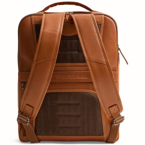 The Chesterfield Brand Kožený batoh na notebook Quincy C58.035231 koňakový zadní strana