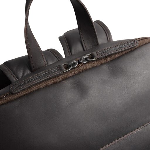 The Chesterfield Brand Kožený batoh na notebook Rich C58.015701 hnědý dvoucestný zip