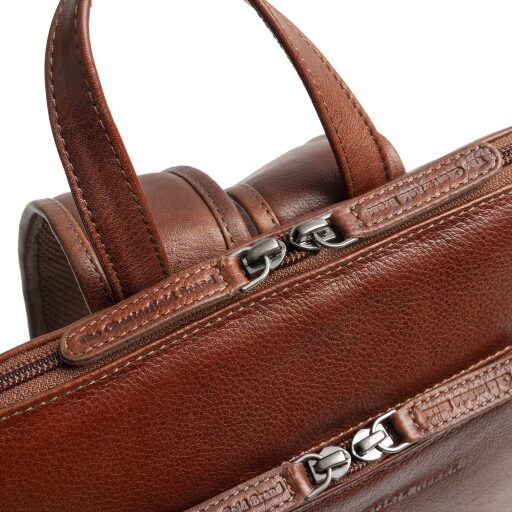 The Chesterfield Brand Kožený batoh na notebook Rosverra C58.034931 koňakový dvoucestný zip
