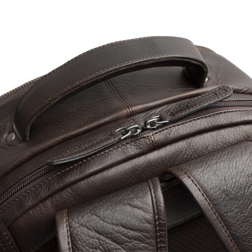 The Chesterfield Brand Kožený batoh na notebook Serenzo C58.035101 hnědýdvoucestný zip