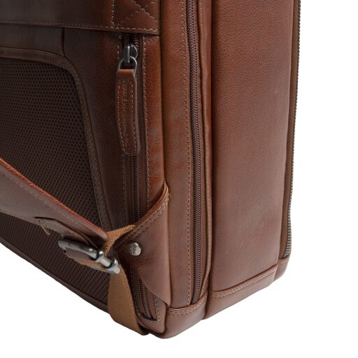 The Chesterfield Brand Kožený batoh na notebook Serenzo C58.035131 koňakový zadní přihrádka