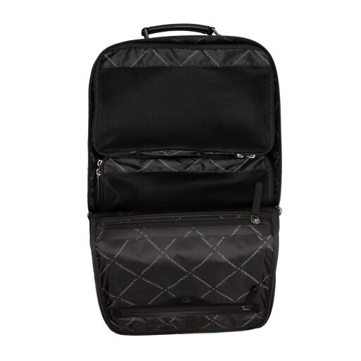 Pánský kožený business batoh s přihrádkou na notebook Chesterfield Brand Jamaica C58.032600 černý - otevřený
