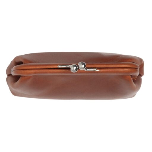 The Chesterfield Brand Malá kožená peněženka s klipem Nera C08.053731 koňaková zapínání