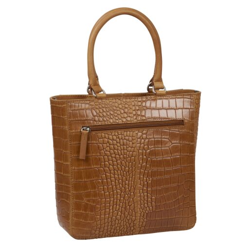 BURKELY malá shopper kabelka Cool Colbie 1000856.29.24 koňaková zadní strana