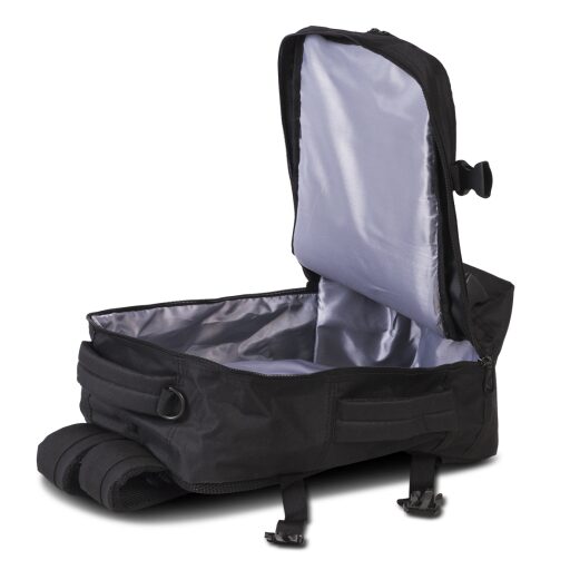 BestWay Cestovní batoh 40x25x20 cm Cabin Pro Small 40328-0100 černý - otevřená hlavní přihrádka