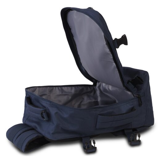 BestWay Cestovní batoh 40x25x20 cm Cabin Pro Small 40328-0600 modrý - otevřená hlavní přihrádka