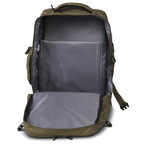 BestWay Cestovní batoh 40x20x25 cm Cabin Pro Small 40328-2600 zelený - přihrádka na notebook