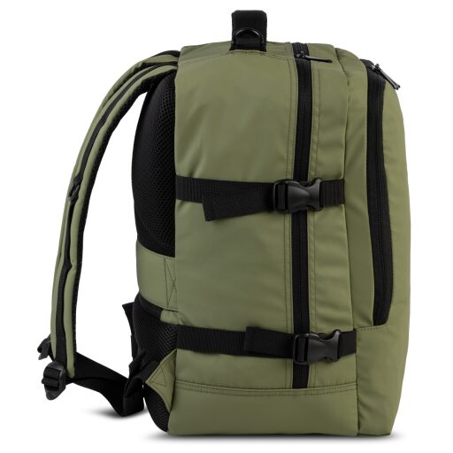 BestWay Palubní batoh do letadla 40x20x25 cm Cabin Pro Storm 40350-1300 khaki boční strana