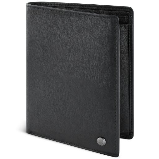 Bugatti pánská kožená peněženka RFID Black Magic 49123601 černá přední strana