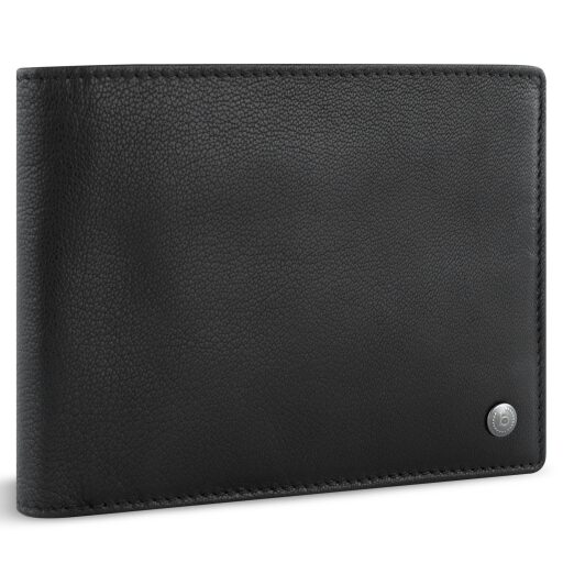 Bugatti pánská kožená peněženka RFID Black Magic 49123701 černá přední strana