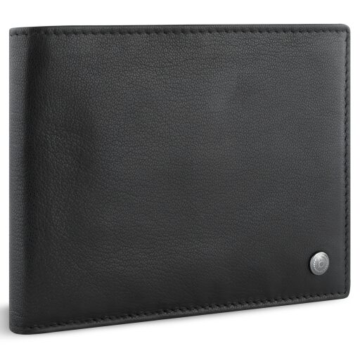 Bugatti pánská kožená peněženka RFID Black Magic 49123801 černá přední strana