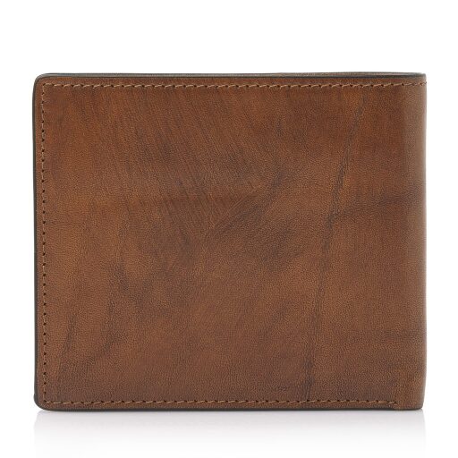 Castelijn & Beerens Pánská kožená peněženka RFID Rien 524190 NT koňaková - zadní strana