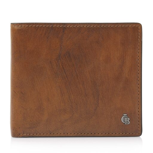 Castelijn & Beerens Pánská kožená peněženka RFID Rien 524190 NT koňaková - přední strana