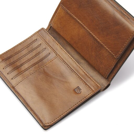 Luxusní pánská kožená peněženka RFID Castelijn & Beerens Rien koňaková 525793 NT - sloty na karty