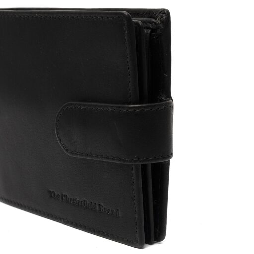 Pánská kožená peněženka RFID Curtis C08.051200 černá zapínání s drukem