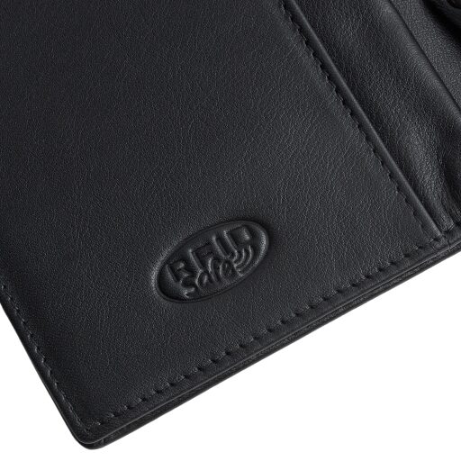 Pánská kožená peněženka RFID Frederick černá rfid