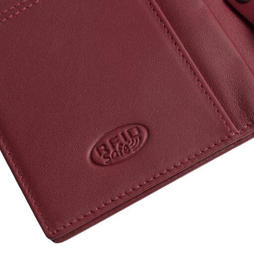 Pánská kožená peněženka RFID Frederick červená rfid