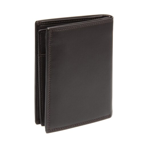 Pánská kožená peněženka RFID Hanson C08.052801 hnědá zadní strana