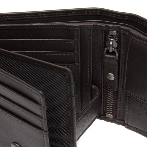 Pánská kožená peněženka RFID Hendrick C08.052901 hnědá detail
