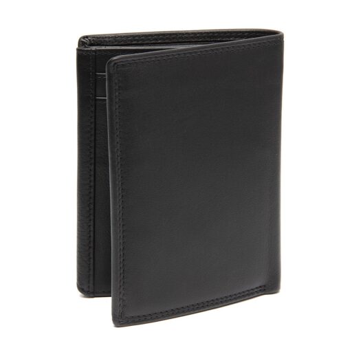 Pánská kožená peněženka RFID Leroy C08.053000 černá zadní strana