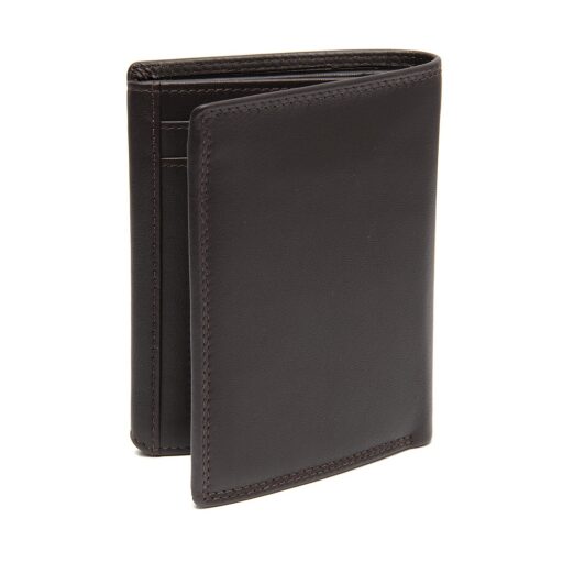 Pánská kožená peněženka RFID Leroy C08.053001 hnědá zadní strana