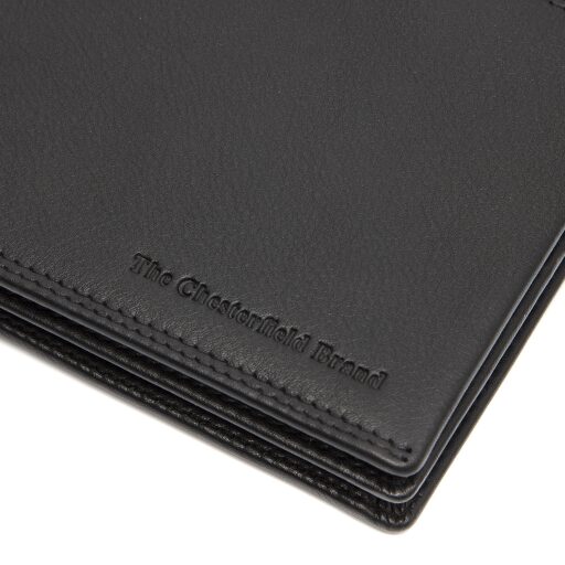 Pánská kožená peněženka RFID Stephens C08.052600 černá logo