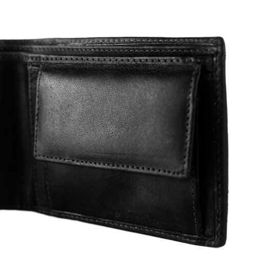 Pánská kožená peněženka RFID Walid C08.036200 černá kapsa na mince