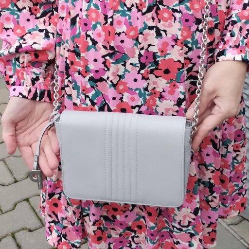 Dámská kožená kabelka přes rameno PICARD Pigalle 9390 světle šedá - přední strana