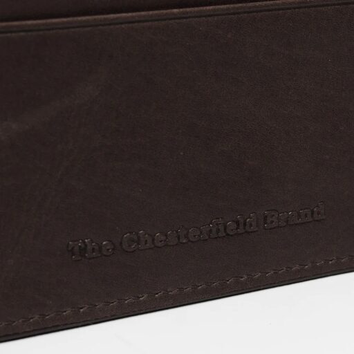 The Chesterfield Brand Pouzdro na karty RFID C08.900201 hnědé logo