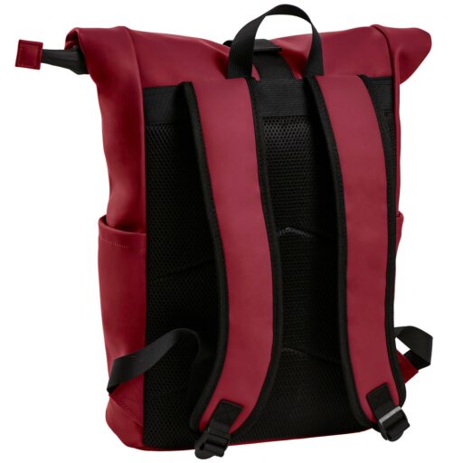 DANIEL RAY Rolovací batoh na notebook 15″ Highlands DRS25.1086M.57 burgundy zadní strana
