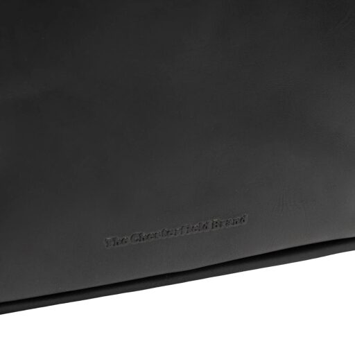 The Chesterfield Brand Stylový dámský kožený batoh Camden černý logo
