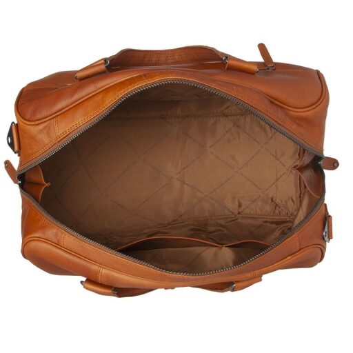 The Chesterfield Brand Kožená cestovní taška - weekender Volenza C20.006031 koňaková přihrádky