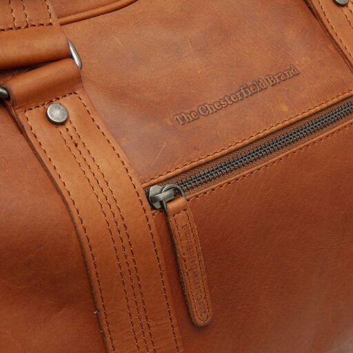 The Chesterfield Brand Kožená cestovní taška - weekender Volenza C20.006031 koňaková logo