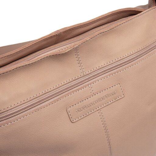 The Chesterfield Brand Kožená kabelka do ruky i přes rameno Astero C48.142309 růžová logo