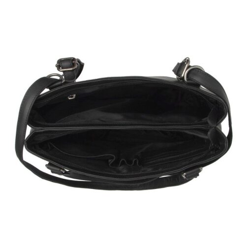 The Chesterfield Brand Kožená shopper kabelka - batoh 2v1 Raynor C38.022200 černá otevřená