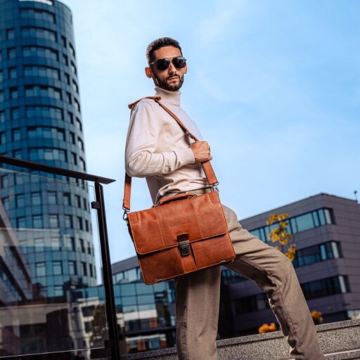 The Chesterfield Brand Kožená aktovka na notebook Stuttgart C40.107131