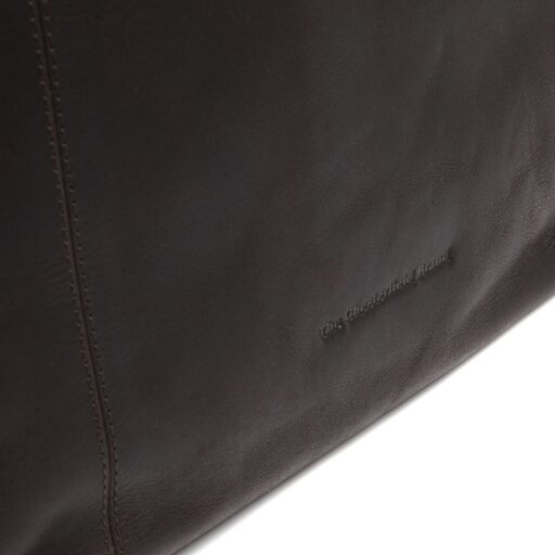 The Chesterfield Brand Kožená kabelka přes rameno Zira C48.143001 hnědá logo