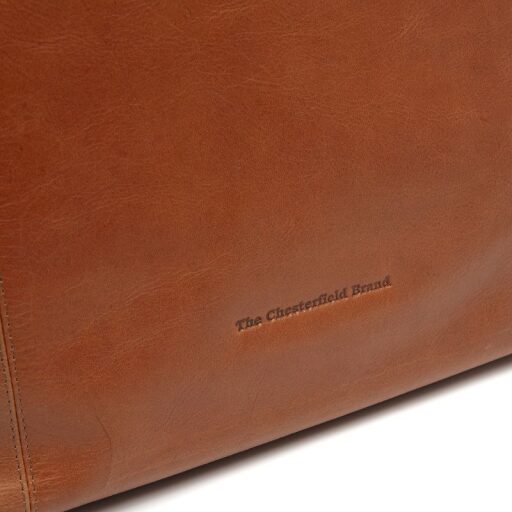 The Chesterfield Brand Kožená kabelka přes rameno Zira C48.143031 koňaková logo