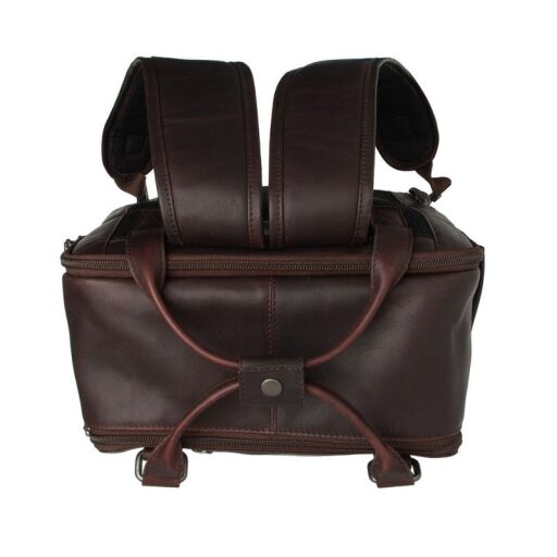The Chesterfield Brand Kožený batoh na notebook Calden C58.071201 hnědý náhled shora