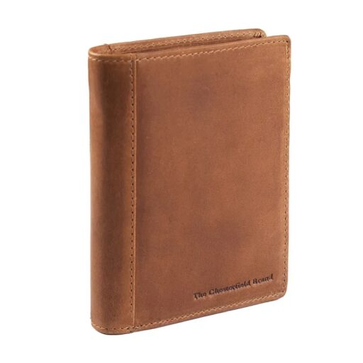 The Chesterfield Brand Pánská kožená peněženka na výšku RFID Ethel C08.040231 koňak
