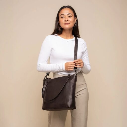The Chesterfield Brand Kožená shopper kabelka Elira C48.143901 hnědá jako crossbody