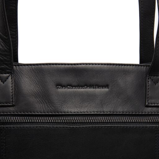The Chesterfield Brand Kožená shopper kabelka na notebook 14" Osira C38.022600 černá logo