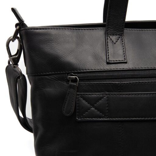 The Chesterfield Brand Kožená shopper kabelka na notebook 14" Osira C38.022600 černá detail