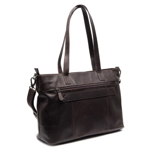 The Chesterfield Brand Kožená shopper kabelka na notebook 14" Osira C38.022601 hnědá zadní strana