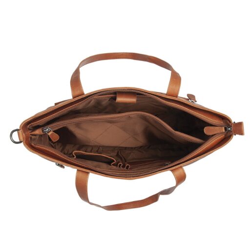 The Chesterfield Brand Kožená shopper kabelka na notebook 14" Osira C38.022631 koňaková
