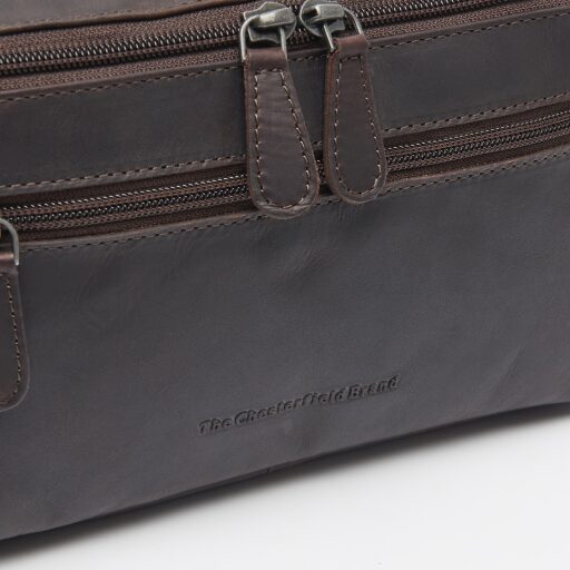 The Chesterfield Brand Kožená kosmetická taška Elmia C08.054101 hnědá logo