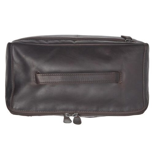 The Chesterfield Brand Kožená kosmetická taška Trevia C08.054201 hnědá horní náhled