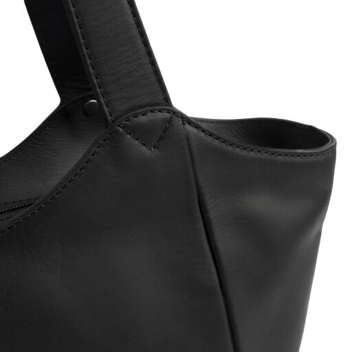 The Chesterfield Brand Kožená kabelka na notebook  Mireya C38.023200 černá detail prošití