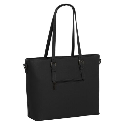 DANIEL RAY velká shopper kabelka na notebook 15,6" Lithgow DR18.1619.00 černá zadní strana